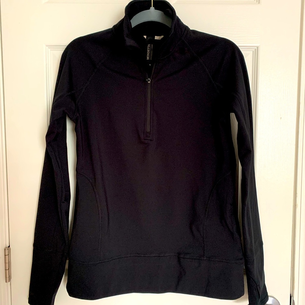 Mondetta Performance Quarter Zip Black Size M NWOT